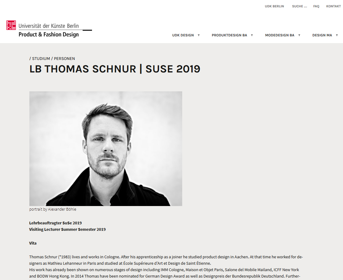 Udk Berlin Thomas Schnur